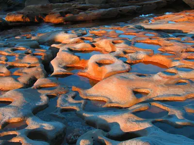 image of a river bed at low tide