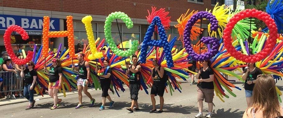 image of the Chicago Gay Pride Parade